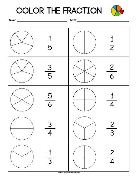 Color the fractions