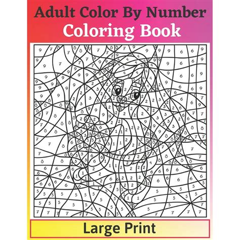 Read Online Color By Number Large Print Adult Coloring Book Big Abstract Designs By Lilt Kids Coloring Books