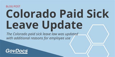 Colorado's paid sick leave law will expand in August