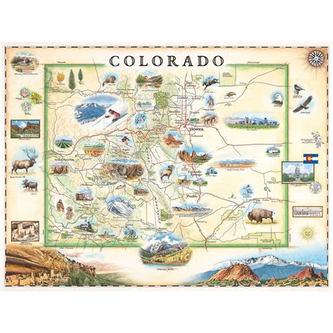 Colorado State Map Lithographic Print Only in 2021 Colorado map