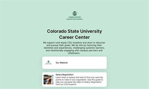 Colorado State University Career Center