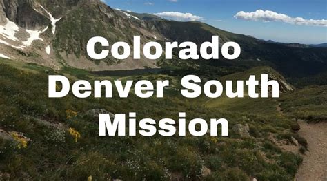 Colorado denver south mission. For missionaries and friends of those who served in the CDSM with President and Sister Ludwig. 