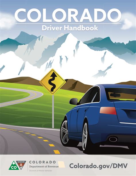 Colorado driver handbook. The Colorado Drivers Handbook is published by the Colorado State Patrol and covers the following topics. Motor Vehicle Laws – insurance, graduated license, cell phone use. Driving Under Influence – alcohol and driving, drugs and driving, express consent. Rules of the Road – traffic controls, signals, signs, pavement markings, lane controls. 