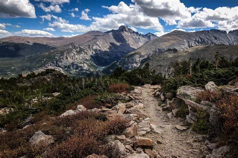 Colorado mountain trail.  Because the mountain is one of the first to Explor...