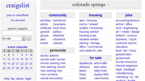 Colorado springs co craigslist. craigslist provides local classifieds and forums for jobs, housing, for sale, services, local community, and events craigslist: Colorado Springs jobs, apartments, for sale, services, community, and events 