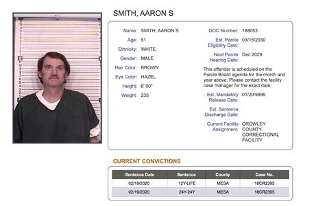 Inmate Name, Inmate ID 2739 East Las Vegas Str