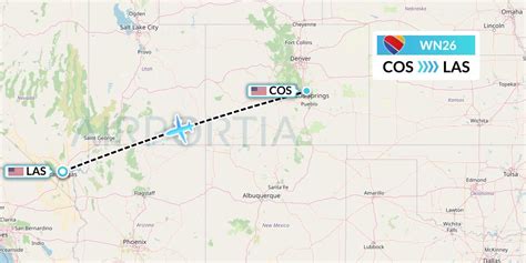 Direct (non-stop) flights from Colorado Springs to Las Vegas. All flight schedules from City Of Colorado Springs Muni , Colorado , USA to Harry Reid International Airport , Nevada , USA . This route is operated by 1 airline (s), and the flight time is 2 hours and 10 minutes. The distance is 606 miles..