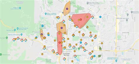 Colorado springs utilities outage. Power has since been restored. Colorado Springs Utilities showed an outage affecting an area along South 8th Street and including parts of West Cimarron Street and a portion of I-25. A map showing ... 