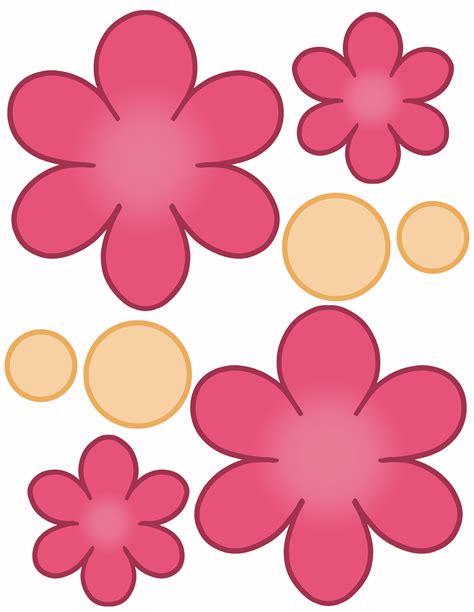 Colored Flower Templates