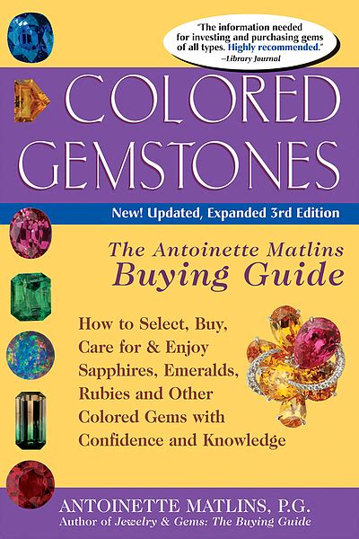 Colored gemstones the antoinette matlins buying guide how to select buy care for enjoy. - Tropical marine fish survival manual a comprehensive family by family guide to keeping tropical marine aquarium fish.
