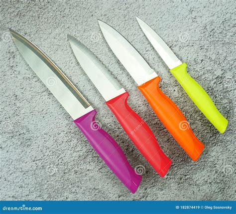 Colored in version of knives