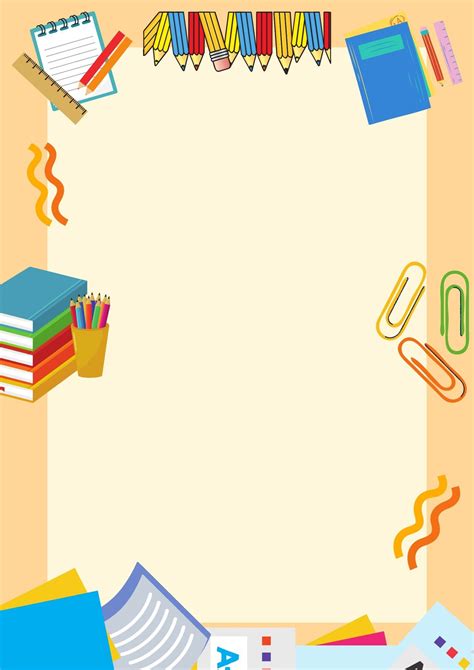 Colorful Border Design For School