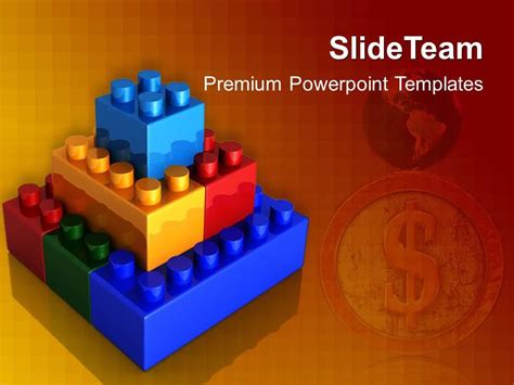 Colorful Building Blocks Template For Powerpoint