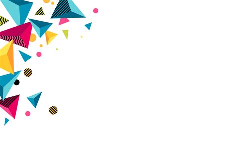 Colorful Geometric Border Design Elements HD PNG PNG All