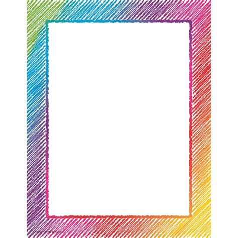 Colorful Scribble Computer Paper Colorful Borders Design Page Borders Design Colorful Borders