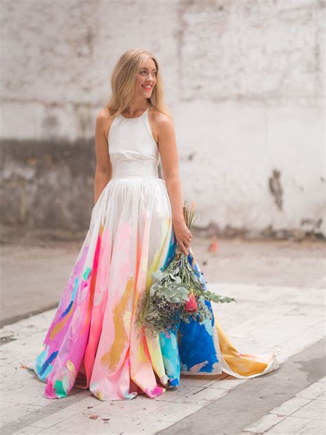 Colorful Wedding Dress