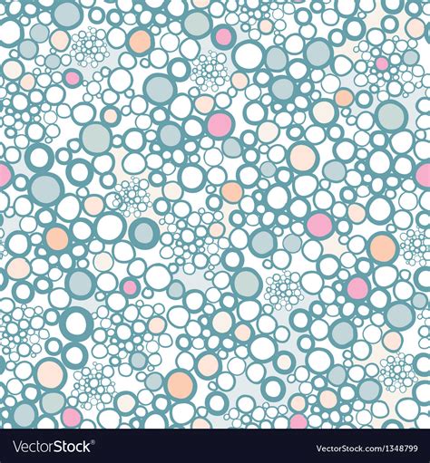 Colorful bubbles seamless pattern background Vector Image