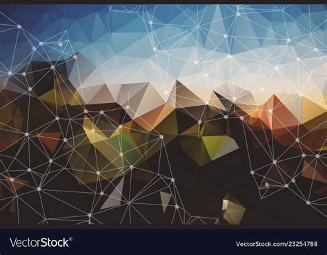 Colorful polygonal background abstract form Vector Image