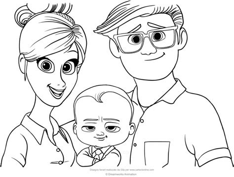 Coloriage Bébé Boss Tous en scène - Coloriage et dessins