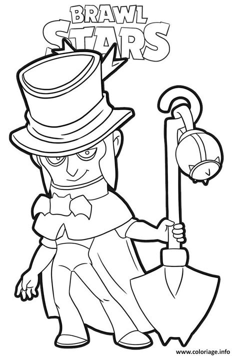 Coloriage Brawl Stars Mortis - JeColorie.com