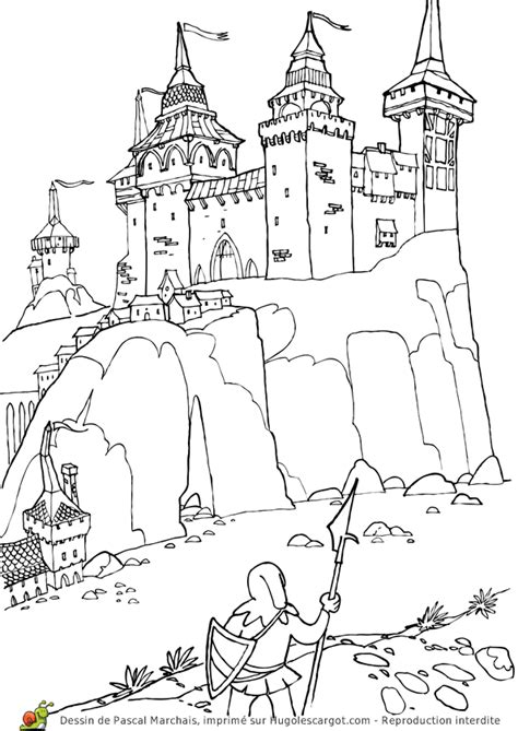 Coloriage Château - hugolescargot.com