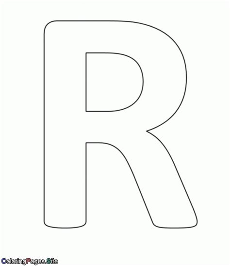Coloring Alphabet Upper R Coloring Page Free Alphabets Coloring Pages