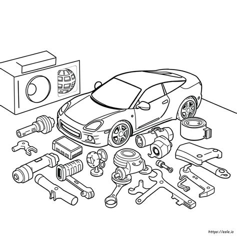Coloring Book Carro
