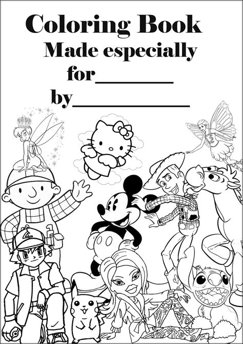 Coloring Book Cover Coloring Pages