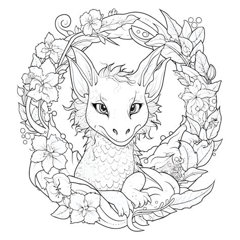 Coloring Book Dragon