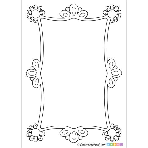 Coloring Book Frame