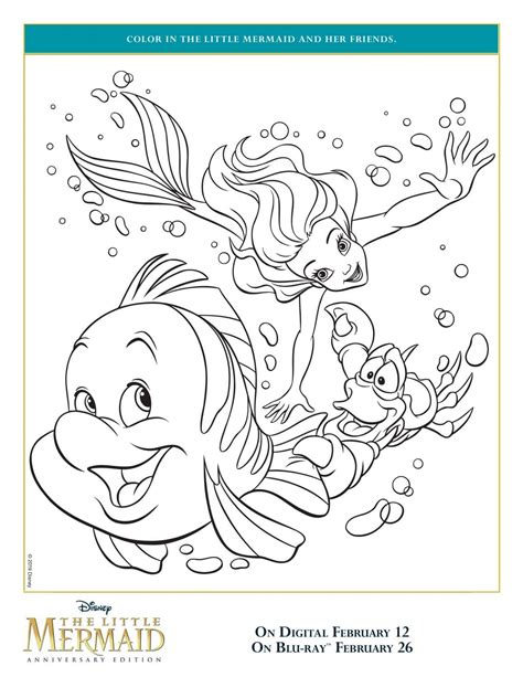 Coloring Book Little Mermaid