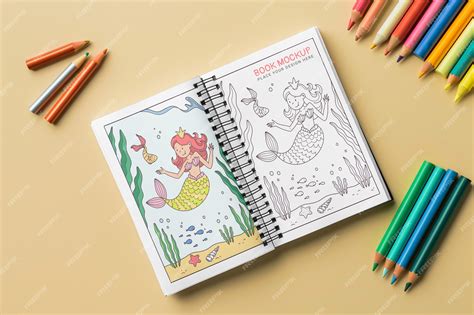 Coloring Book Mockup