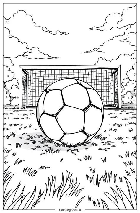 Coloring Book Soccer Ba