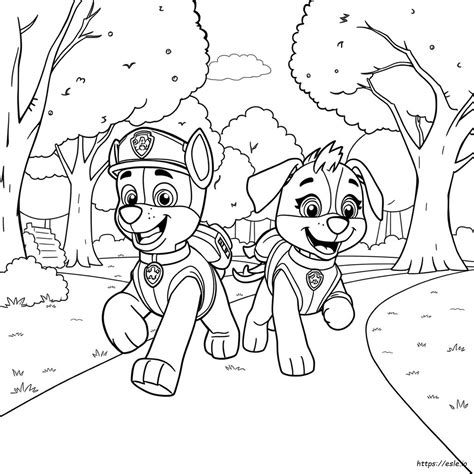 Coloring Chase Paw Patro