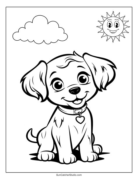 Coloring Dog And Ca