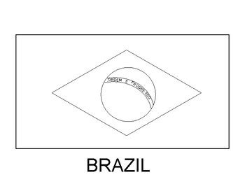 Coloring Flag Brazi
