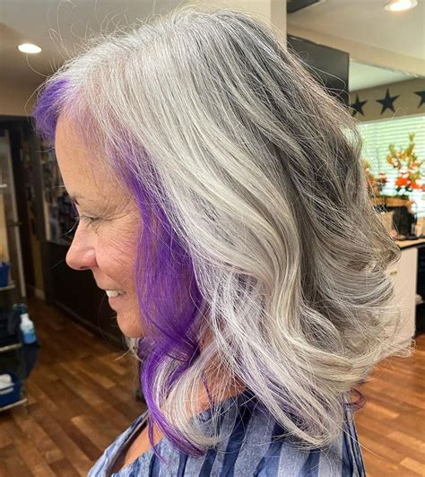 Coloring Gray Hair Purple