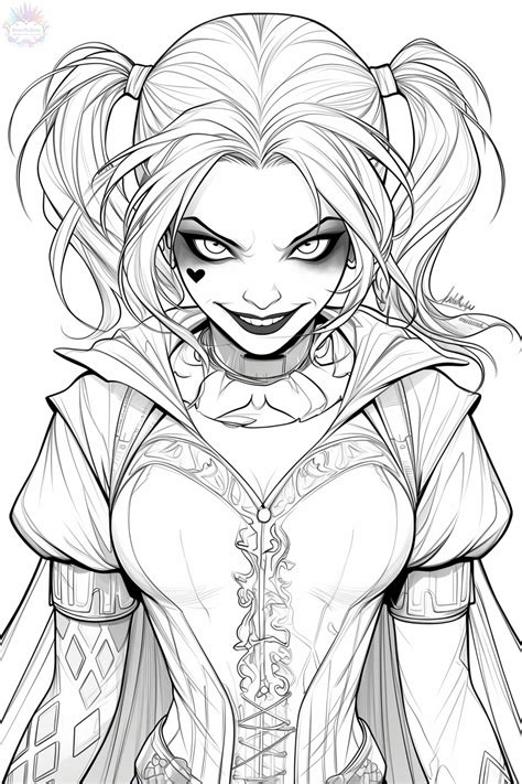 Coloring Harley Quinn