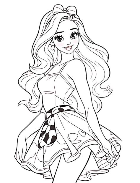 Coloring In Barbie