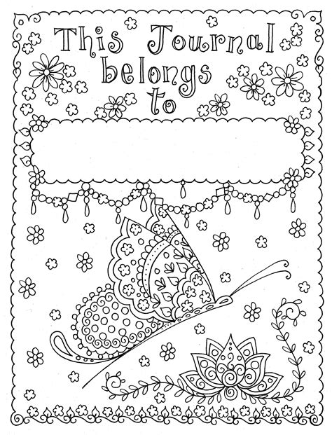 Coloring Journal Pages
