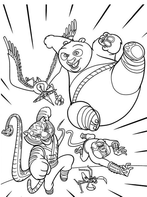 Coloring Kung Fu Panda