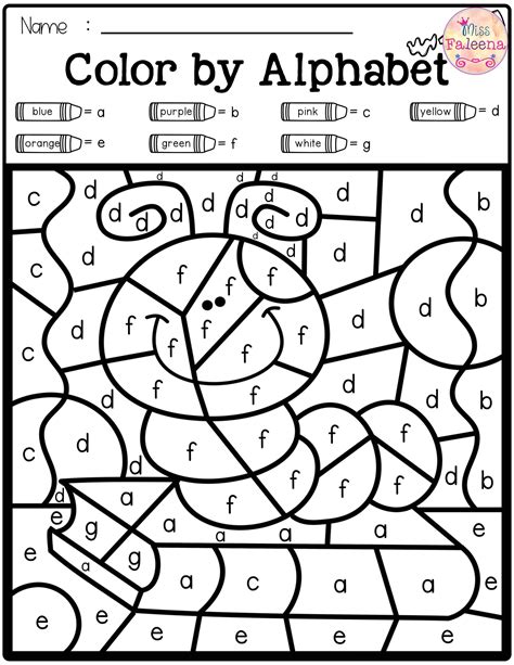 Coloring Letters Worksheets