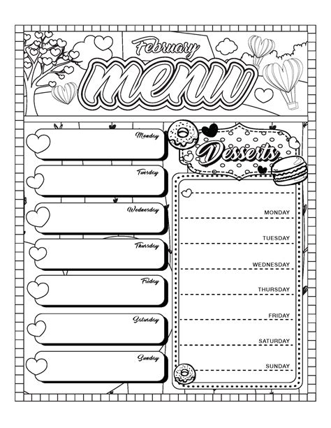 Coloring Menu