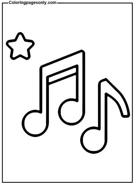 Coloring Music Notes