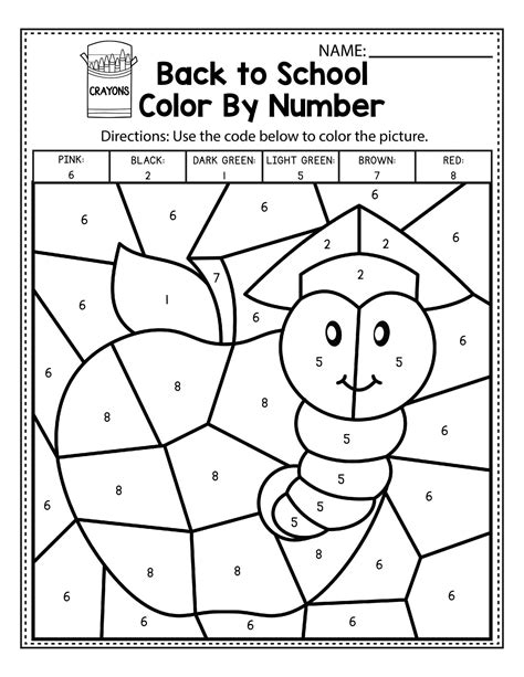 Coloring Number Worksheets