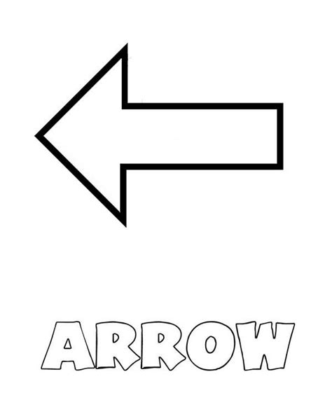 Coloring Page Arrow