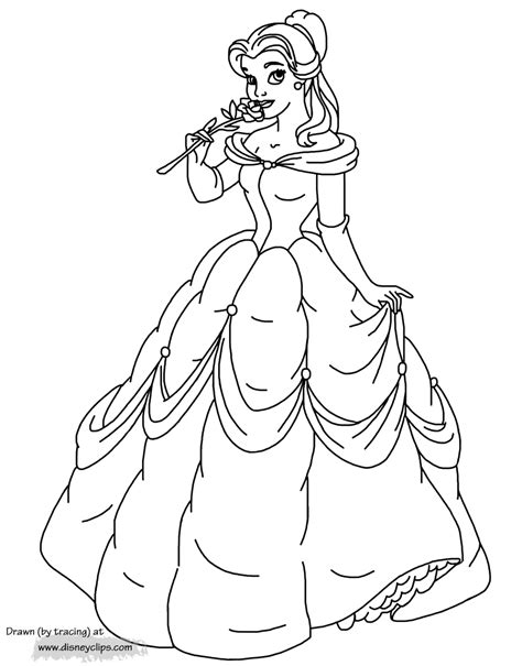 Coloring Page Belle