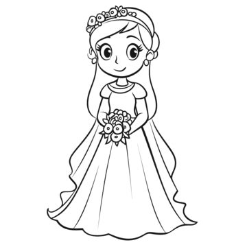 Coloring Page Bride