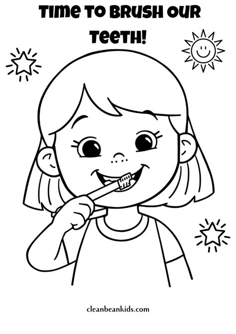 Coloring Page Brushing Tee