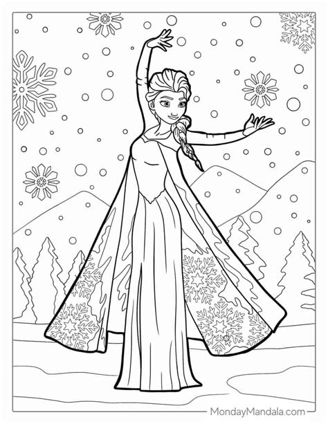 Coloring Page Elsa